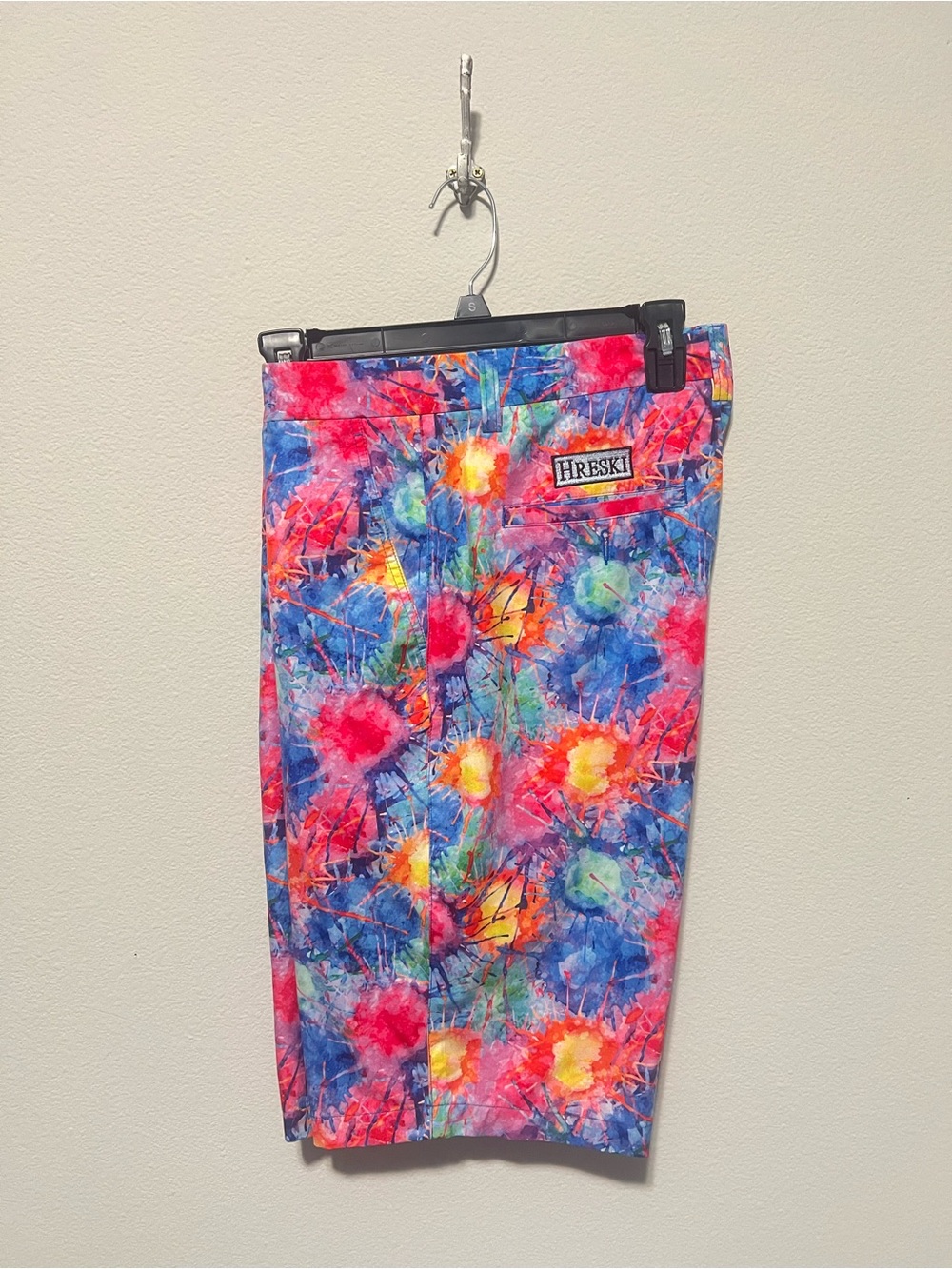 Hreski Explosion of Colors Golf Shorts